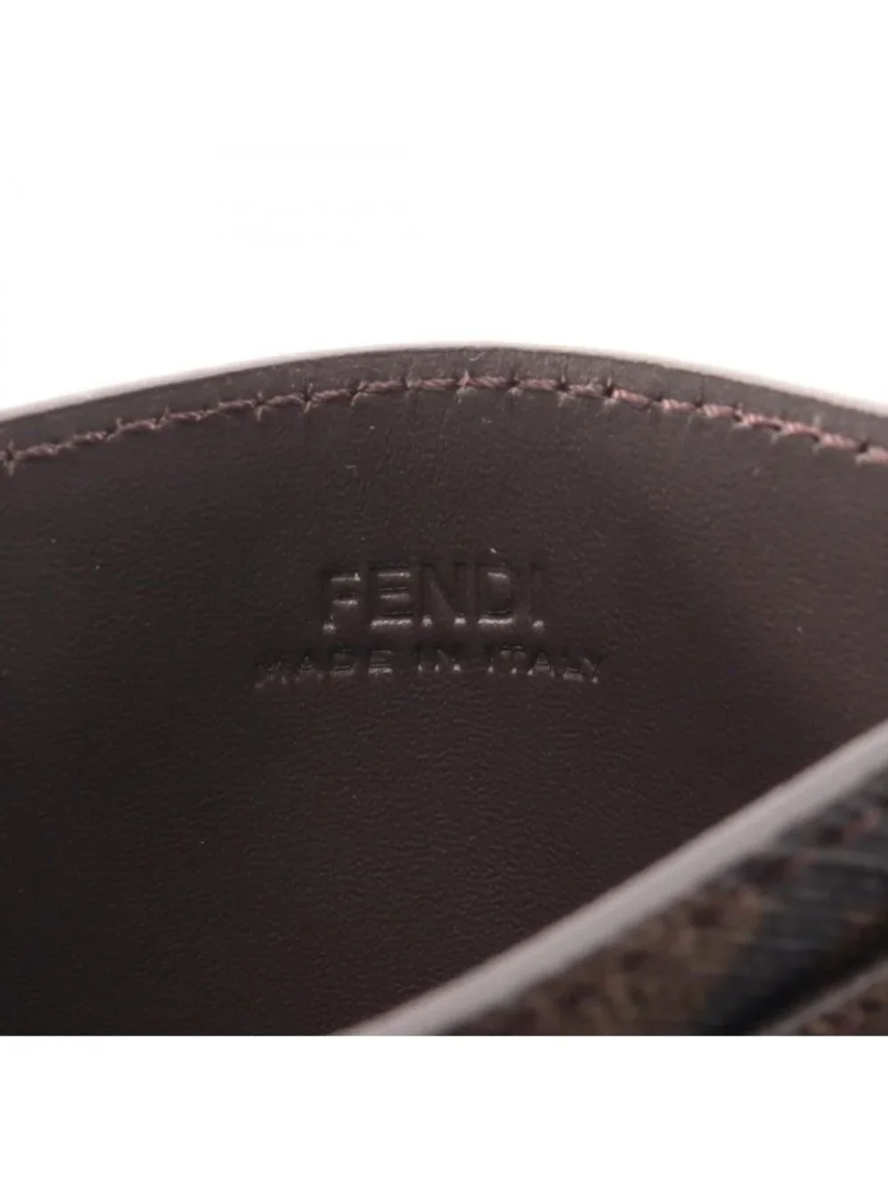Fendi Card Case FF Square Leather